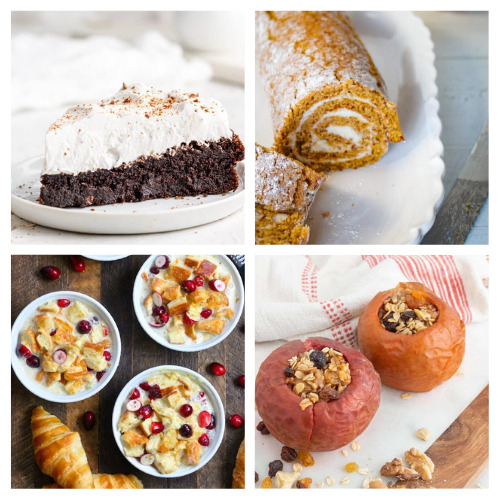 20 Delicious Desserts for Thanksgiving- Serve all of your guests' favorites this year, with this big list of delicious Thanksgiving dessert recipes as inspiration! | #Thanksgiving #dessertRecipes #ThanksgivingDesserts #ThanksgivingRecipes #ACultivatedNest
