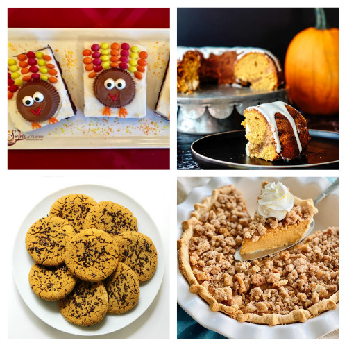 20 Delicious Desserts Recipes for Thanksgiving- Serve all of your guests' favorites this year, with this big list of delicious Thanksgiving dessert recipes as inspiration! | #Thanksgiving #dessertRecipes #ThanksgivingDesserts #ThanksgivingRecipes #ACultivatedNest