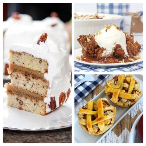 20 Delicious Thanksgiving Dessert Recipes- Serve all of your guests' favorites this year, with this big list of delicious Thanksgiving dessert recipes as inspiration! | #Thanksgiving #dessertRecipes #ThanksgivingDesserts #ThanksgivingRecipes #ACultivatedNest