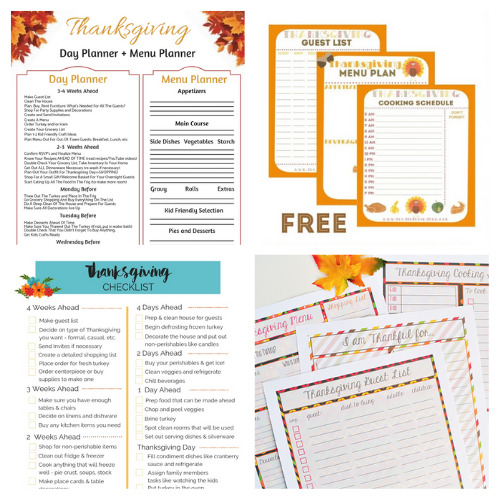 20 Free Thanksgiving Planner and Checklist Printables- Have the best Thanksgiving ever by planning for it in advance! Here are many free Thanksgiving planner printables to help you out! | #Thanksgiving #freePrintables #ThanksgivingPlanner #plannerPrintables #ACultivatedNest