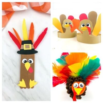 20 Fun Turkey Kids Crafts