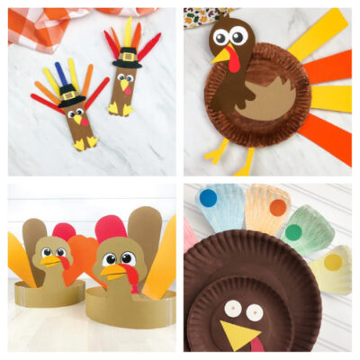 20 Fun Turkey Kids Crafts- A Cultivated Nest