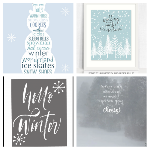 Free Printable Winter Wall Art