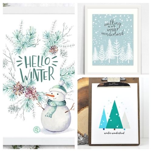 20 Beautiful Free Printable Winter Wall Artworks- A Cultivated Nest