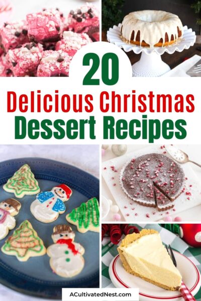 20 Delicious Christmas Dessert Recipes- A Cultivated Nest