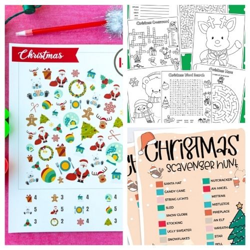 20 Free Printable Christmas Activities for Kids- Keep your kids busy this holiday season on a budget with these fun free printable Christmas activities for kids! | free printable activity sheets for kids, Christmas activities for kids, #freePrintables #kidsActivities #ChristmasPrintables #kidsChristmasActivities #ACultivatedNest