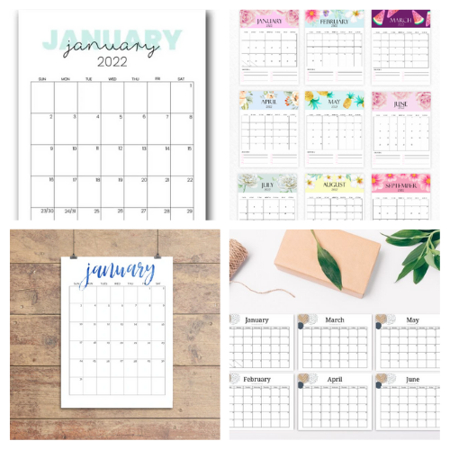 20 Handy 2022 Free Calendar Printables- Get ready and organized for 2022 with help from these beautiful and helpful free printable 2022 calendars! | #2022Calendars #freePrintables #printableCalendars #freePrintableCalendars #ACultivatedNest