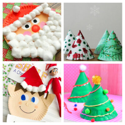 20 Fun Christmas Paper Plate Kids Crafts- A Cultivated Nest