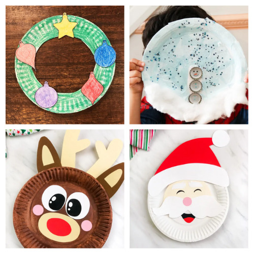 20 Fun Christmas Paper Plate Kids Crafts- A Cultivated Nest