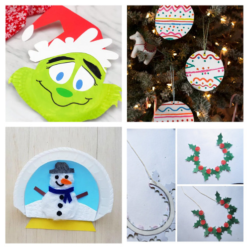 20 Fun Christmas Paper Plate Kids Crafts- A Cultivated Nest