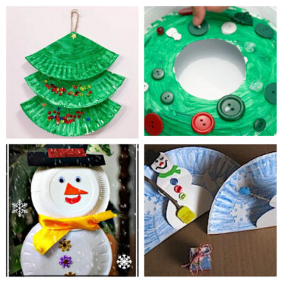 20 Fun Christmas Paper Plate Kids Crafts- A Cultivated Nest