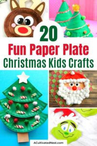 20 Fun Christmas Paper Plate Kids Crafts- A Cultivated Nest