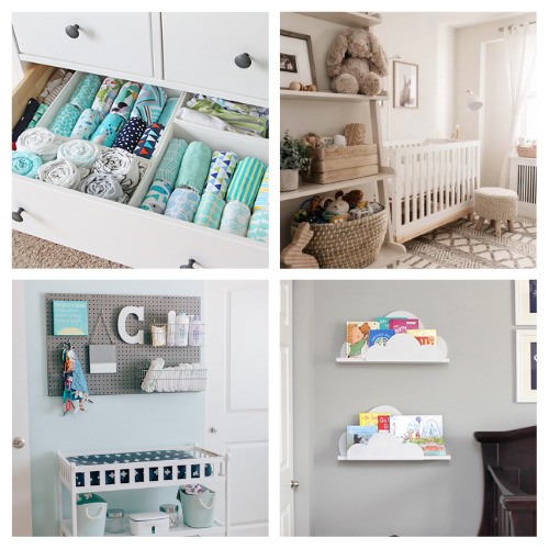 20 Frugal Nursery Organization Ideas- Get ready for baby on a budget with these frugal nursery organization ideas! There are so many clever ways to organize your nursery! | #nurseryOrganization #nursery #organizingTips #organization #ACultivatedNest