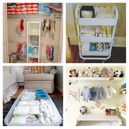 20 Frugal Nursery Organizing Ideas- Get ready for baby on a budget with these frugal nursery organization ideas! There are so many clever ways to organize your nursery! | #nurseryOrganization #nursery #organizingTips #organization #ACultivatedNest