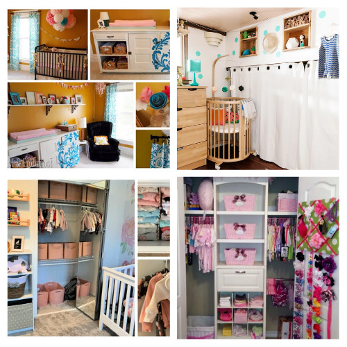 20 Frugal Nursery DIY Organization Inspiration- Get ready for baby on a budget with these frugal nursery organization ideas! There are so many clever ways to organize your nursery! | #nurseryOrganization #nursery #organizingTips #organization #ACultivatedNest