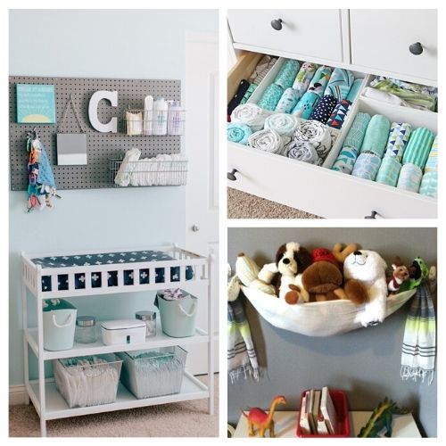 20 Frugal Nursery Organization Ideas- Get ready for baby on a budget with these frugal nursery organization ideas! There are so many clever ways to organize your nursery! | #nurseryOrganization #nursery #organizingTips #organization #ACultivatedNest