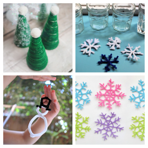 20 Fun Winter Pipe Cleaner Kids Crafts- A Cultivated Nest