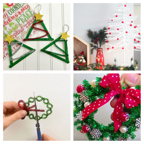 20 Fun Pipe Cleaner Winter Crafts for Kids- Keep your kids busy in a fun, frugal, and mess-free way this winter with these winter pipe cleaner kids crafts! | #kidsCrafts #winterKidsCrafts #pipeCleanerCrafts #kidsActivities #ACultivatedNest