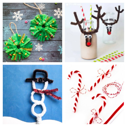 Christmas Tree Pipe Cleaner Craft - Julie Measures