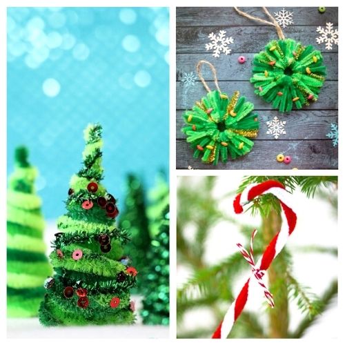 DIY Pipe Cleaner Trees Christmas Craft