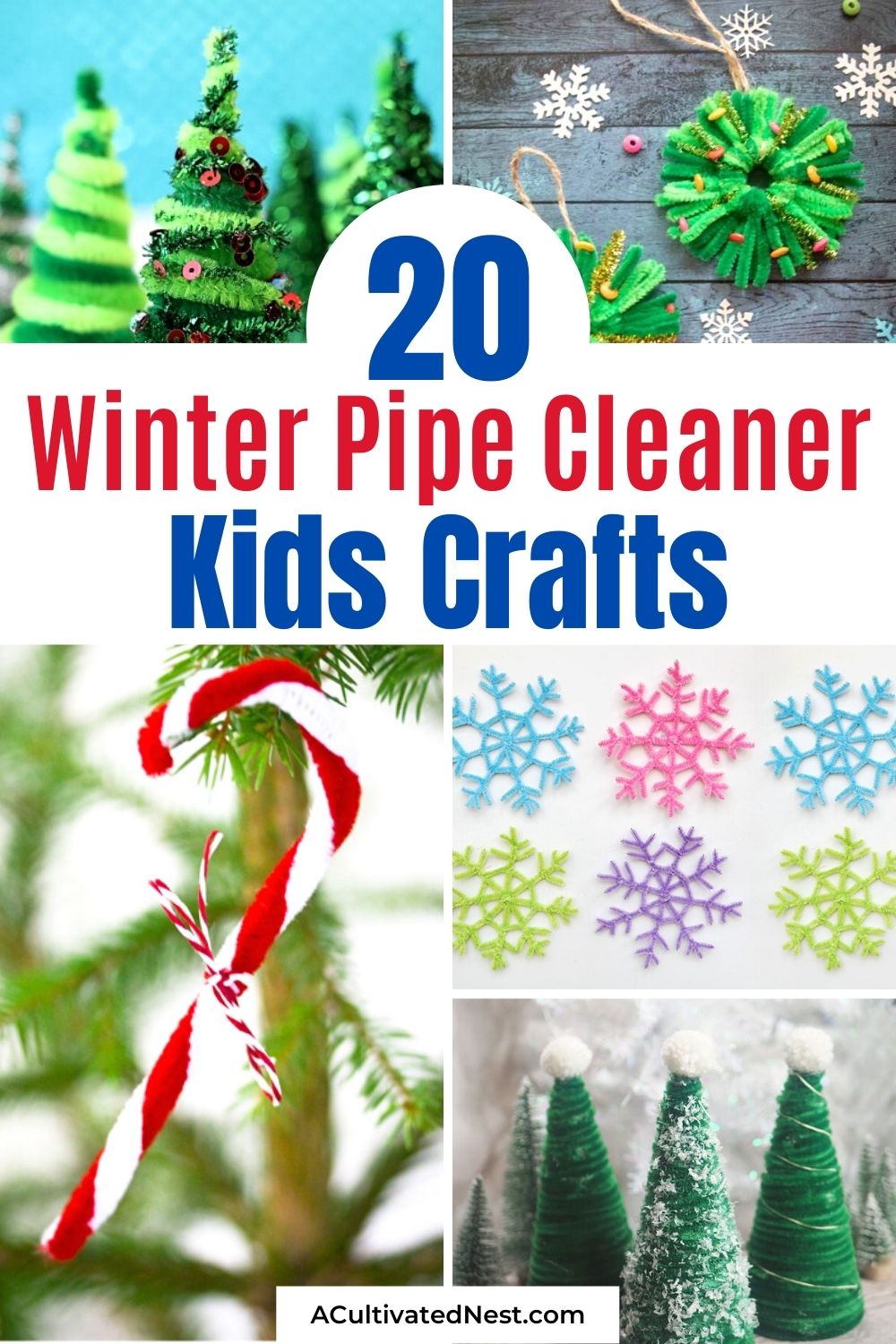 Christmas Tree Pipe Cleaner Craft - Julie Measures