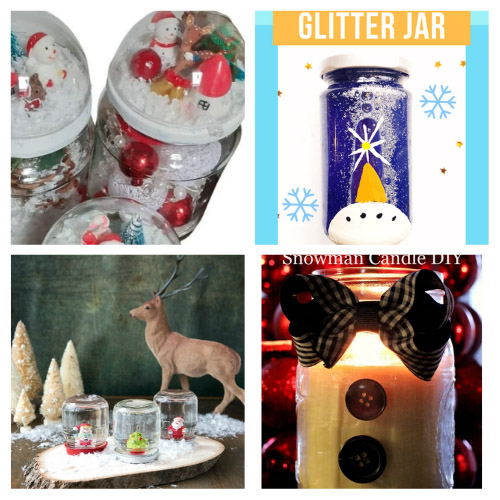 20 Gorgeous Winter Mason Jar DIYs- For a lovely and inexpensive way to update your home's décor this winter, check out these gorgeous winter Mason jar crafts! | Christmas Mason jar crafts, #masonJarCrafts #winterDIY #winterDecor #winterCrafts #ACultivatedNest