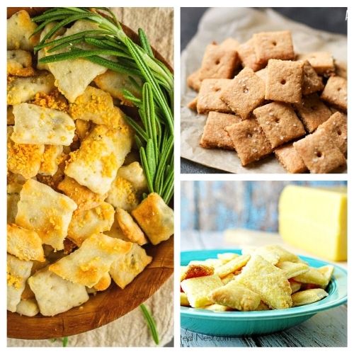 20 Easy Homemade Cracker Recipes- For some delicious snack recipes, you have to check out these easy homemade cracker recipes! They're perfect for feeding a crowd! | #snackRecipes #homemade #crackerRecipes #recipes #ACultivatedNest