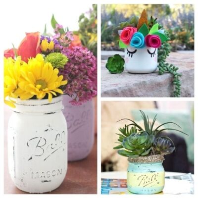 24 Fun Spring Mason Jar Crafts- A Cultivated Nest