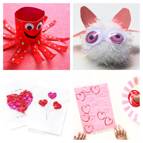 28 Valentine's Kids Crafts- For a fun and frugal way to help your kids celebrate Valentine's this year, check out these Valentine's Day kids crafts! | #ValentinesDay #kidsCrafts #kidsActivities #Valentines #ACultivatedNest