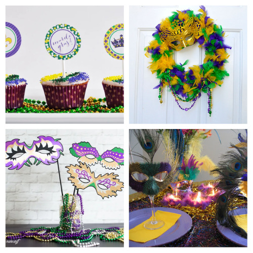 16 Festive Mardi Gras Crafts- Want to get your home ready for Mardi Gras? Check out these festive Mardi Gras crafts to spruce up your space for this fun celebration! | homemade Mardi Gras decorations, #mardiGras #mardiGrasCrafts #diyProjects #mardiGrasDecorations #ACultivatedNest