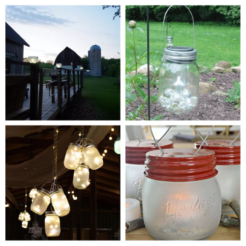 20 Beautiful DIY Outdoor Lights- Get your backyard or garden ready for warmer weather with these 20 beautiful DIY outdoor lights projects! Simple projects for a big statement! | #diyProjects #DIY #diyLights #outdoorLighting #ACultivatedNest