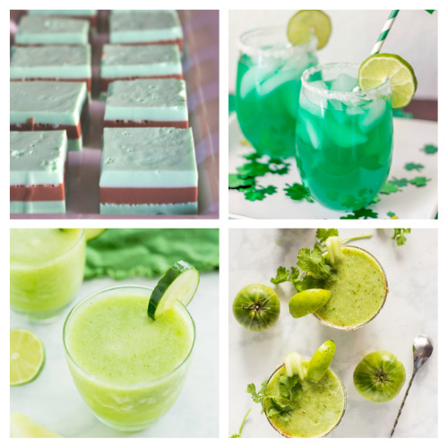20 Festive St. Patrick's Day Drinks- Find the perfect beverage in this list of St. Patrick's Day drinks! There are fruity, minty, alcoholic, and mocktail drinks for everyone to love! | #StPatricksDay #SaintPatricksDay #drinks #drinkRecipes #ACultivatedNest