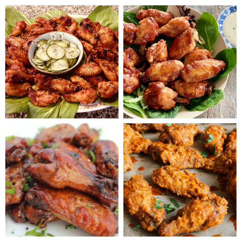 20 Tasty Homemade Wing Recipes- Whether you need a recipe for a sports watch party or your family's dinner, these tasty wing recipes are sure to be delicious! | #wings #wingRecipes #chickenRecipes #watchPartyRecipes #ACultivatedNest