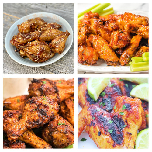 20 Tasty Homemade Wing Recipes- Whether you need a recipe for a sports watch party or your family's dinner, these tasty wing recipes are sure to be delicious! | #wings #wingRecipes #chickenRecipes #watchPartyRecipes #ACultivatedNest