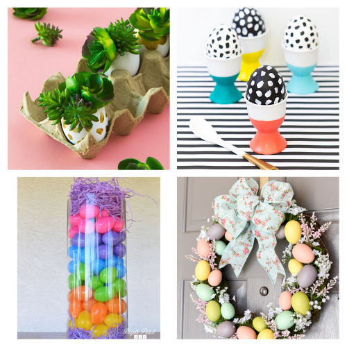 20 Fun Easter Egg Crafts- Check out my roundup of 20 Easter egg crafts to bring some color and joy to your home during Easter time! Some would make great gifts! | #Easter #diyProjects #crafts #EasterDIY #ACultivatedNest