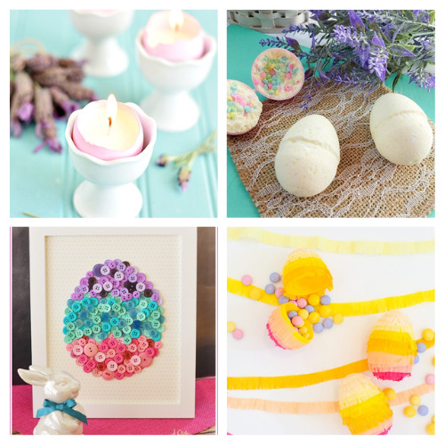 20 Fun Easter Egg Crafts- Check out my roundup of 20 Easter egg crafts to bring some color and joy to your home during Easter time! Some would make great gifts! | #Easter #diyProjects #crafts #EasterDIY #ACultivatedNest