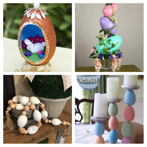 20 Fun Easter Egg DIY Projects- Check out my roundup of 20 Easter egg crafts to bring some color and joy to your home during Easter time! Some would make great gifts! | #Easter #diyProjects #crafts #EasterDIY #ACultivatedNest