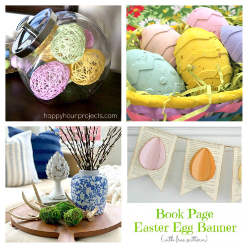 20 Fun Easter Egg DIY Projects- Check out my roundup of 20 Easter egg crafts to bring some color and joy to your home during Easter time! Some would make great gifts! | #Easter #diyProjects #crafts #EasterDIY #ACultivatedNest