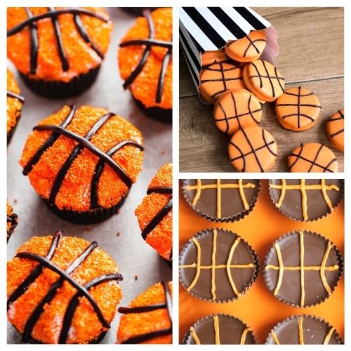 32 Fun Basketball Themed Recipes- If you're hosting a basketball game watch party, or a basketball themed birthday, then you'll love these fun basketball themed recipes! | #basketball #recipe #dessert #watchParty #ACultivatedNest