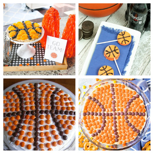 32 Fun Basketball Recipes- If you're hosting a basketball game watch party, or a basketball themed birthday, then you'll love these fun basketball themed recipes! | #basketball #recipe #dessert #watchParty #ACultivatedNest
