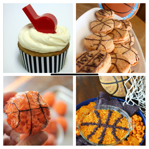 32 Fun Basketball Recipes- If you're hosting a basketball game watch party, or a basketball themed birthday, then you'll love these fun basketball themed recipes! | #basketball #recipe #dessert #watchParty #ACultivatedNest