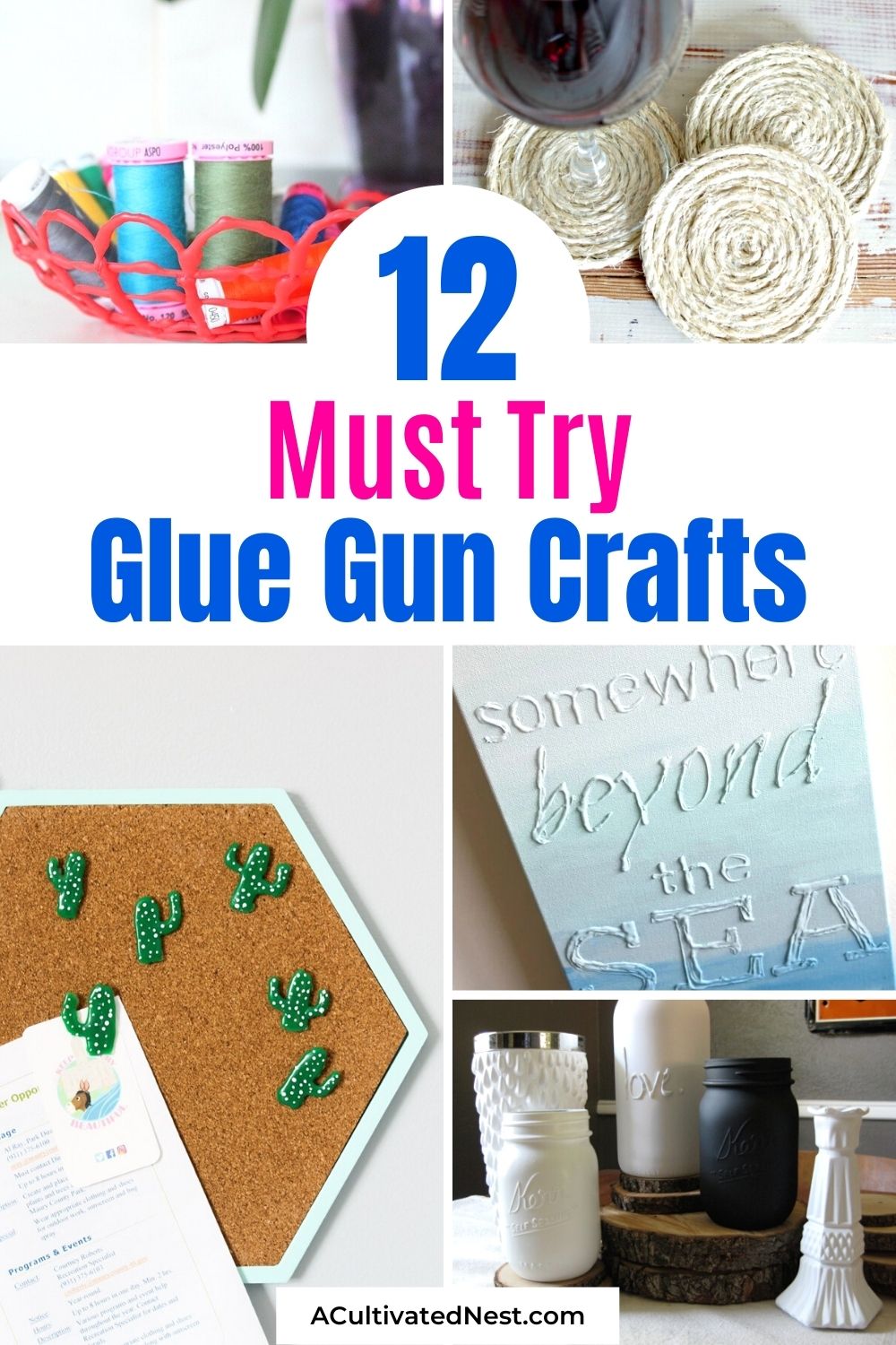 12 Must Try Glue Gun Crafts- A glue gun is an critical crafting tool, and the melted glue from one can be used to make a lot of fun and easy glue gun crafts! | crafts for teens, #crafting #teenCrafts #diy #easyCrafts #ACultivatedNest
