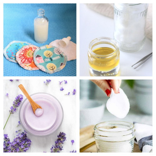 20 Useful Homemade Makeup Removers- Save money and remove your makeup naturally with these handy DIY makeup removers! They're so easy to make! | #makeupRemover #homemadeBeautyProducts #diyMakeup #diy #ACultivatedNest