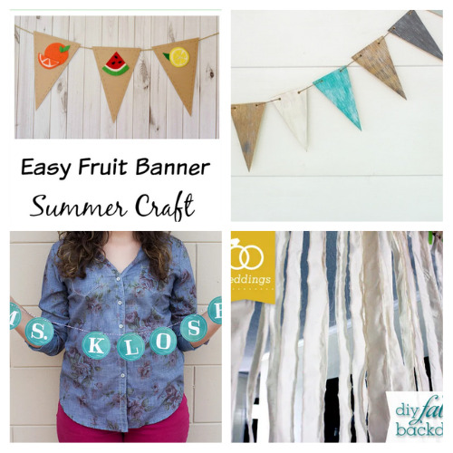 20 Beautiful DIY Banners and Buntings- Spruce up your home for different seasons, holidays, and parties with these beautiful DIY banners and buntings! | homemade banner craft, #diy #craft #bunting #banner #ACultivatedNest