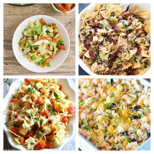 20 Delicious Homemade Pasta Salads- Make these 20 delicious pasta salad recipes this summer to enjoy something tangy or sweet, warm or cool, and oh so, refreshing! | #pastaSalad #recipe #summerRecipes #summerFood #ACultivatedNest
