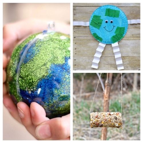 20 Fun Earth Day Kids' Crafts- Find a fun project for your kids from this list of Earth Day kids' crafts! Learn about recycling, upcycling, and taking care of the Earth. | #EarthDay #kidsCrafts #kidsActivities #craftsForKids #ACultivatedNest