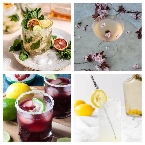 24 Tasty Spring Drink Recipes- Celebrate the delicious fresh flavors of spring with some tasty spring drink recipes! Alcoholic and nonalcoholic recipes are both included! | #recipe #drinkRecipe #springRecipes #drinks #ACultivatedNest