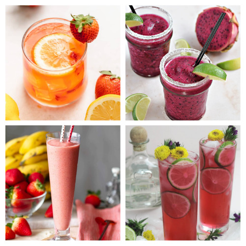 24 Tasty Drink Recipes for Spring- Celebrate the delicious fresh flavors of spring with some tasty spring drink recipes! Alcoholic and nonalcoholic recipes are both included! | #recipe #drinkRecipe #springRecipes #drinks #ACultivatedNest