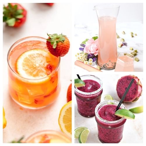 24 Tasty Spring Drink Recipes- Celebrate the delicious fresh flavors of spring with some tasty spring drink recipes! Alcoholic and nonalcoholic recipes are both included! | #recipe #drinkRecipe #springRecipes #drinks #ACultivatedNest