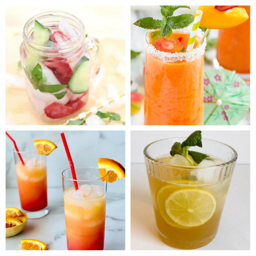 24 Tasty Drink Recipes for Spring- Celebrate the delicious fresh flavors of spring with some tasty spring drink recipes! Alcoholic and nonalcoholic recipes are both included! | #recipe #drinkRecipe #springRecipes #drinks #ACultivatedNest